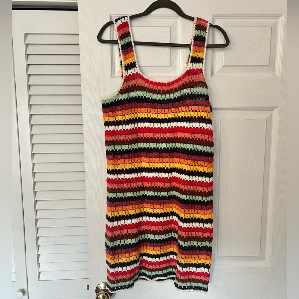 Marine Layer Crochet Striped Dress